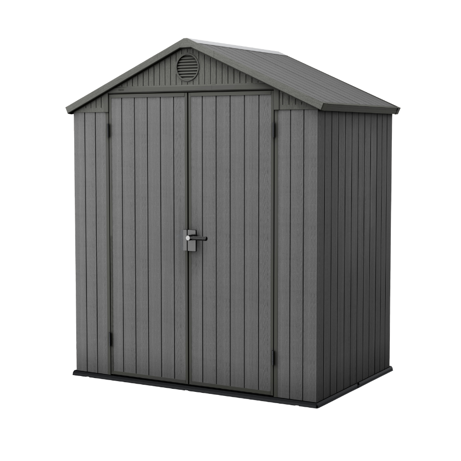 Keter Darwin 6x4 Garden Shed - Grey (1.9 x 1.2m)