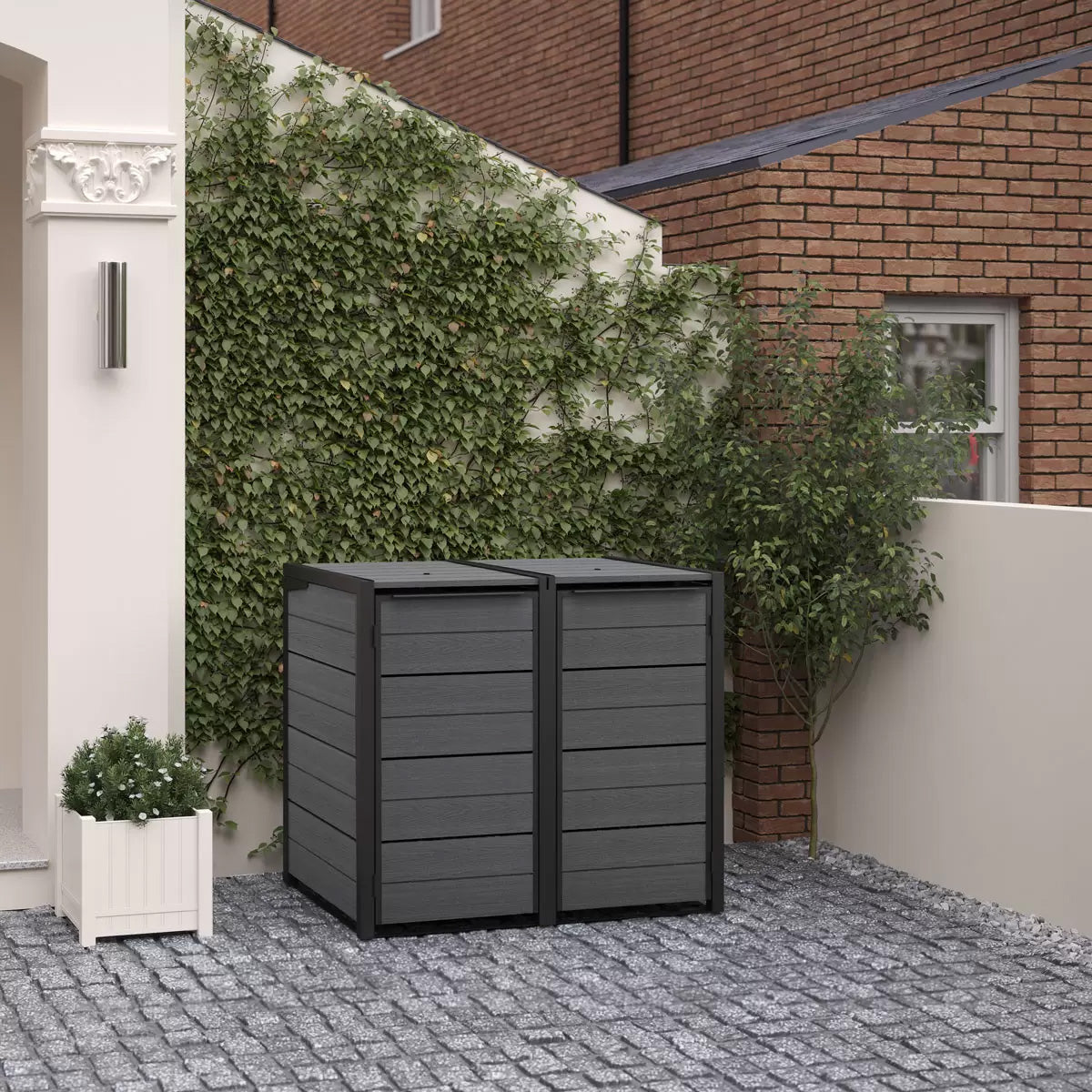 Keter  Hideaway - 2 Bin (Grey)