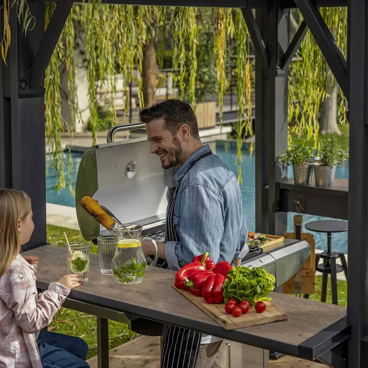 Keter Grill Gazebo - Grey