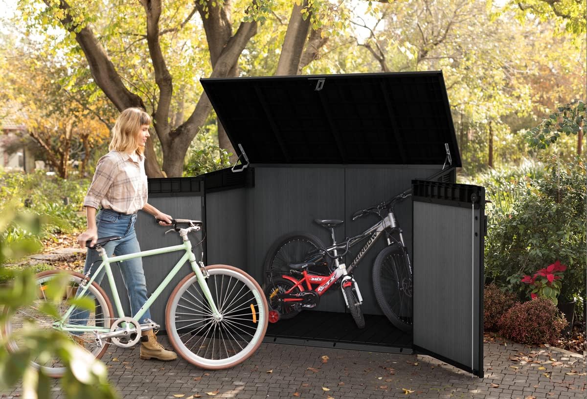 Keter Signature Horizontal Shed - Stormgrey Look