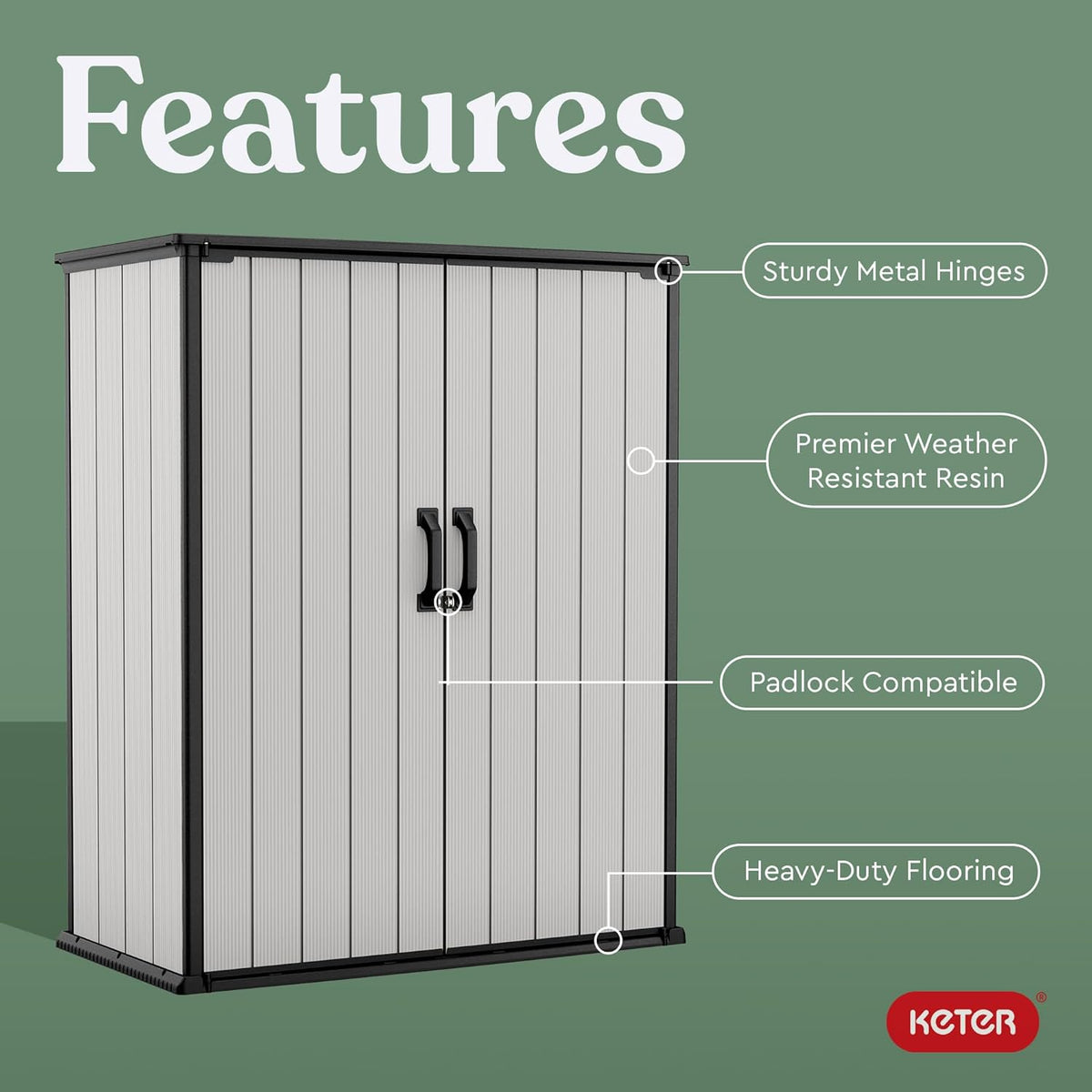 Keter Premier Tall Shed