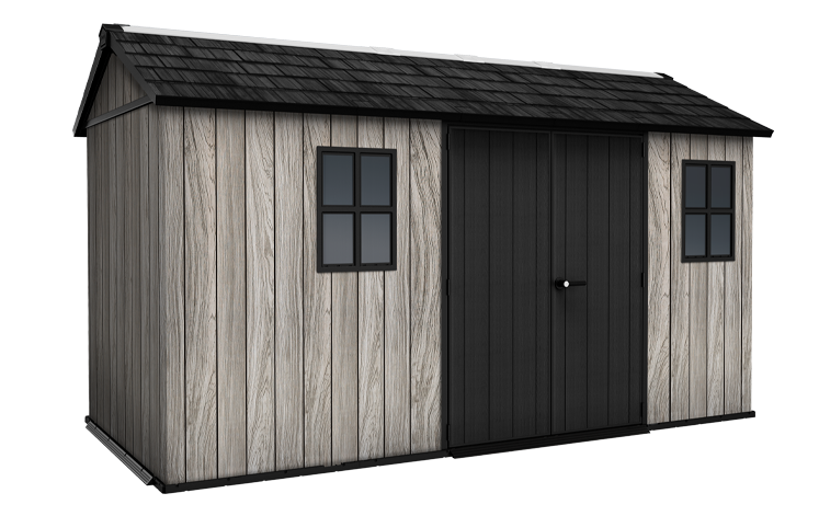 Keter Apex Shed 7.5x13 - Stormgrey Look (2.3 x 4.0m)
