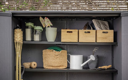 Keter Signature Vertical Shed - Ashwood Look