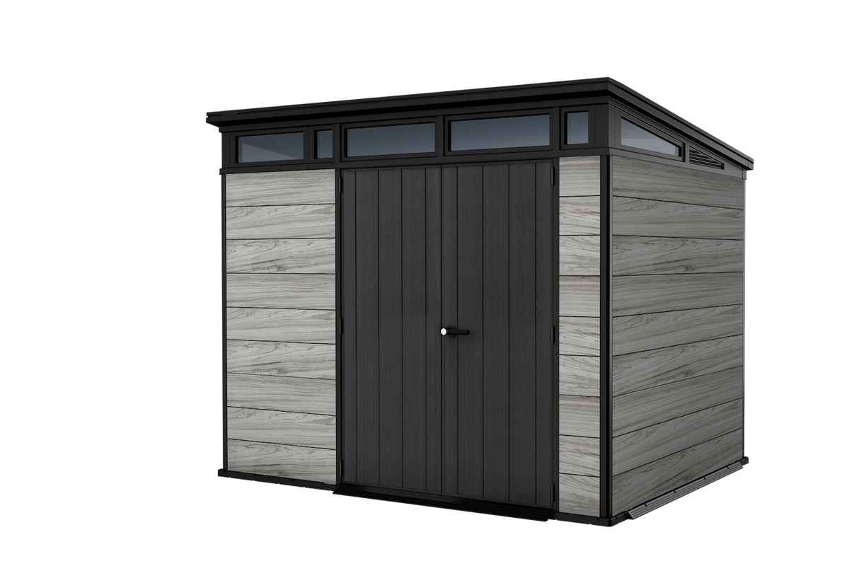 Keter Signature Pent 9x7 Shed - Stormgrey Look (2.8 x 2.2m)