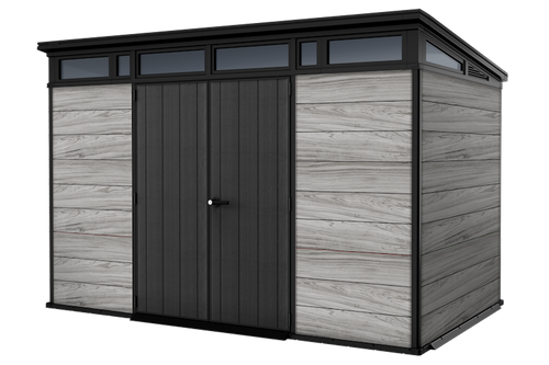 Keter Signature Pent 11x7 Shed - Stormgrey Look (3.4 x 2.2m)