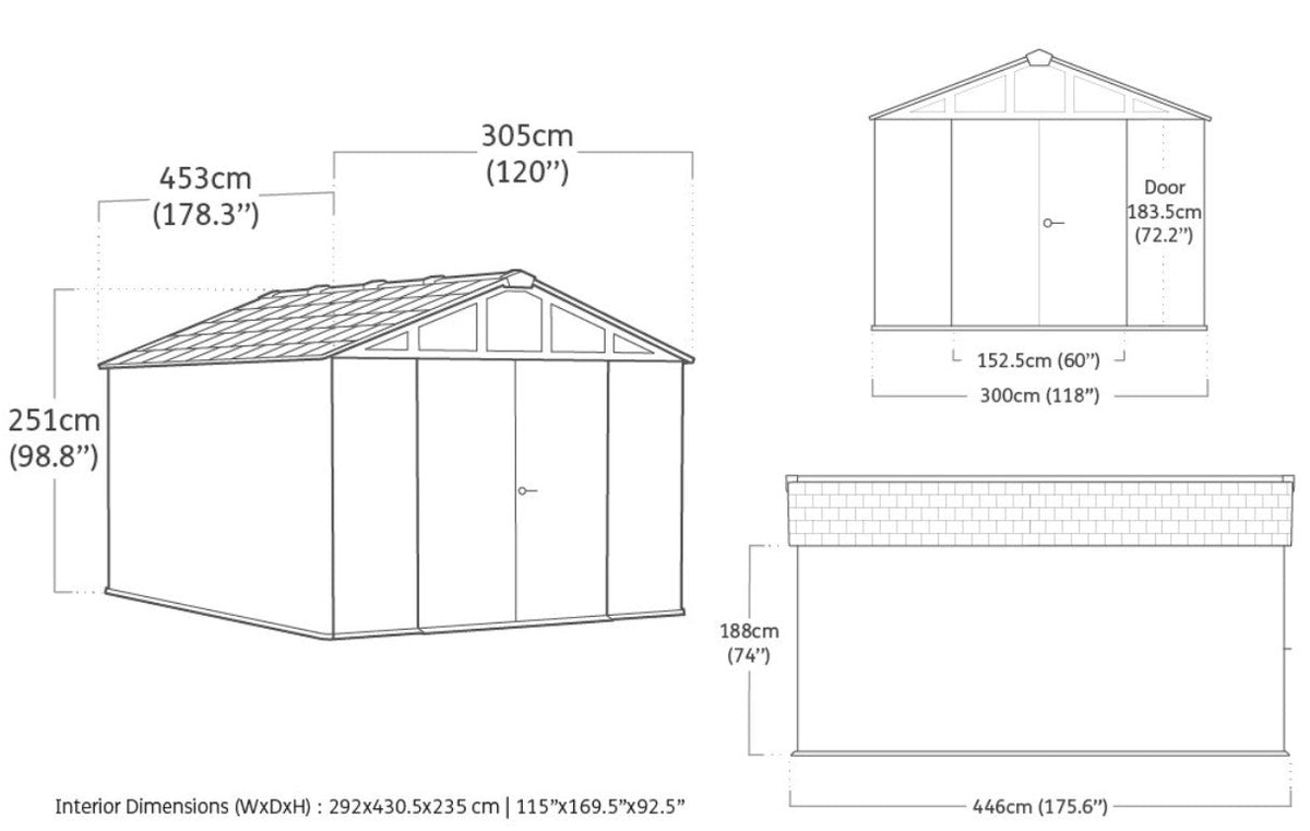 Keter Stronghold Shed 10 x 15 (3 x 4.5m)