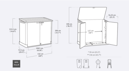 Keter Store It Out Prime Shed 880L