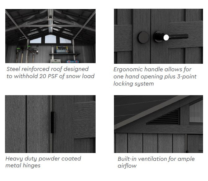 Keter Stronghold Shed 10 x 8 (3 x 2.4m)