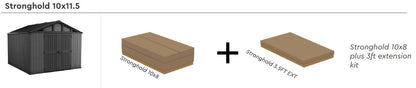 Keter Stronghold Shed 10 x 11.5 (3 x 3.5m)