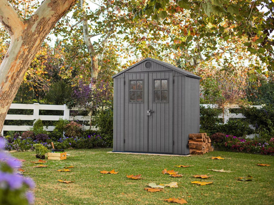 Keter Darwin 6x4 Garden Shed - Grey (1.9 x 1.2m)