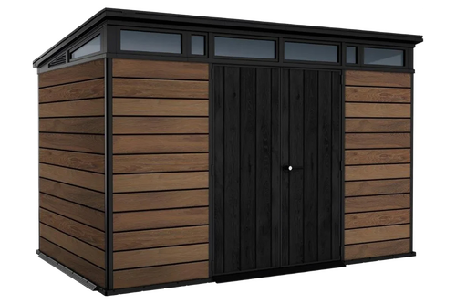 Keter Signature Pent 11x7 Shed - Walnut Look (3.4 x 2.2m)