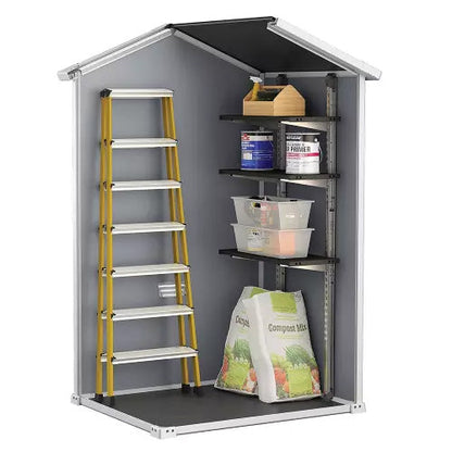 Keter Manor 4x3 Garden Shed - Grey (1.2 x 1m)